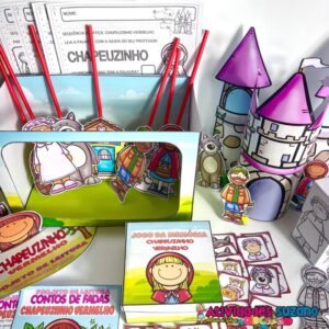 Kit de Atividades Chapeuzinho Vermelho – Leitura, Dramatização e Alfabetização para Educação Infantil