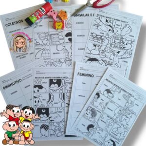 Quebra-Cabeças de Língua Portuguesa – Turma da Mônica para Imprimir em PDF