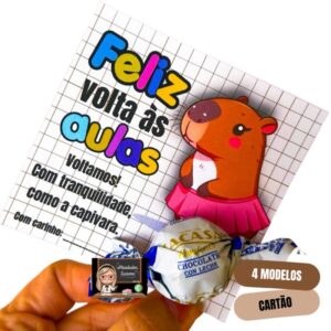 Mimo Volta às Aulas: Cartões Capivara (Arquivo Digital)