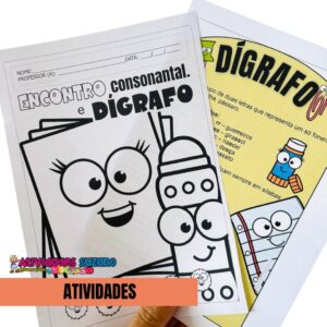 Kit de Atividades Sobre Dígrafo e Encontro Consonantal para Alunos do 4º Ano