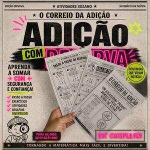 Atividades de Adição com Reserva 2º Ano - O Correio da Adição | Jornal Matemático Lúdico