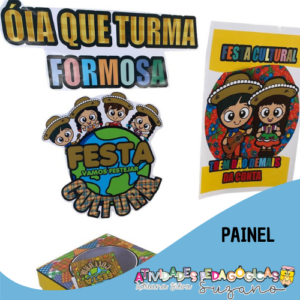 Painel festa cultural junina 2
