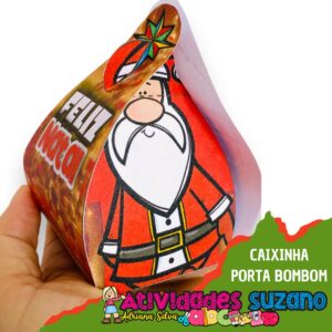Caixa especial para bombom Papai Noel