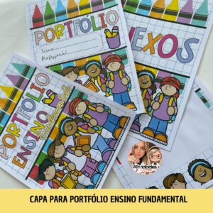 Capa para portfólio Ensino Fundamental 1