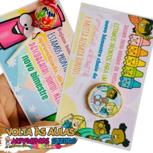 Cartões Coloridos de Volta às Aulas!