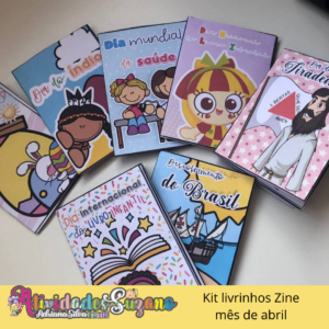 Livrinhos Zine datas comemorativas ABRIL