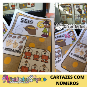 Cartazes de parede com números de 0 ao 10