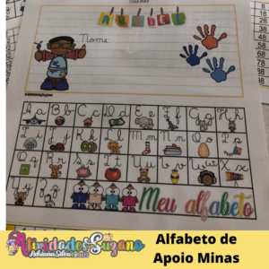 Alfabeto colorido para imprimir Minas Gerais