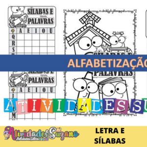 Atividades de alfabetização: Letras e sílabas