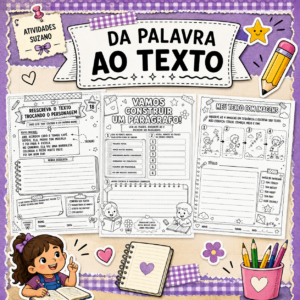 Sequência Didática Da Palavra ao Texto – 19 Atividades