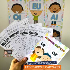 Encontros Vocálicos – Atividades em Letra Bastão e Cursiva