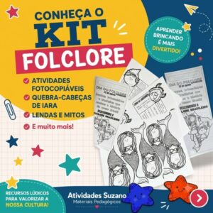 Kit Folclore – Atividades e Brindes para Feira Cultural