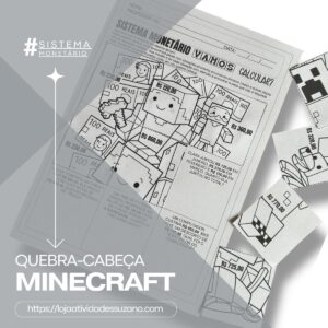 SISTEMA MONETÁRIO – TEMA MINECRAFT