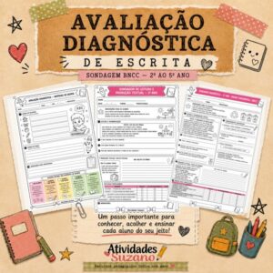 Avaliação Diagnóstica de Escrita — Sondagem BNCC 1º ao 5º Ano