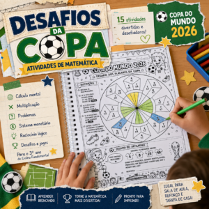 Kit Desafios da Copa 2026 – 15 Atividades de Matemática para o 3º Ano | PDF para Imprimir