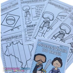 Atividades de Independência do Brasil para Educação Infantil – Desenhos, Bandeira, Quebra-Cabeça e Caça-Palavras