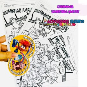 Capinhas e Tags com Tema "Divertidamente"
