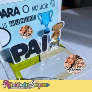 Cartão 3 D dia dos pais