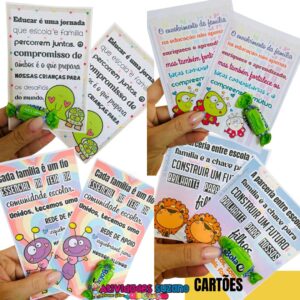 Comunicação entre Escola e Família com Nossos Cartões Especiais!