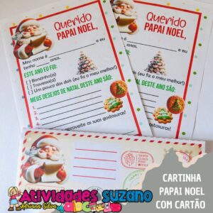 Kit Cartinha Mágica do Papai Noel - Especial Escolas