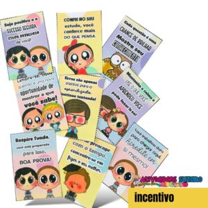 Impulsione a Confiança dos seus Alunos com Nossos Cartões de Incentivo para Provas!
