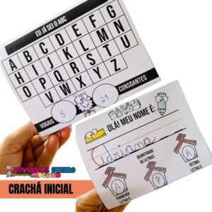Crachá de Mesa Personalizável para Crianças