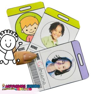 Crachás Personalizáveis para Alunos