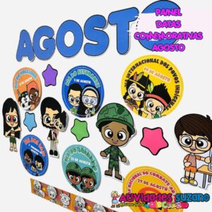 Mural de Datas Comemorativas - Agosto: Economize Tempo e Recursos!