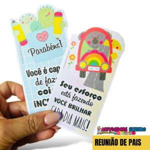 Cartão incentivo para reunião de pais