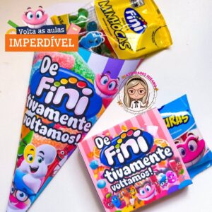 Lembrancinha Volta às Aulas Fini – 2 Saquinhos para Balas