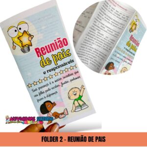 Folder 2 - reunião de pais editável no canva