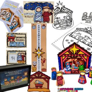 Kit Natal Cristão: Enfeite, Brinque e Ensine o Verdadeiro Sentido do Natal!
