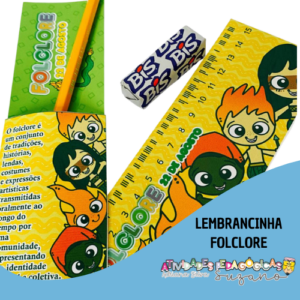Encantos do Folclore Brasileiro: Marcador de Páginas e Porta Caneta Coloridos - Lembrancinhas do Dia do Folclore