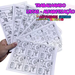 Kit de Figuras para Montagem de Listas - 10 Páginas de Diversão e Aprendizado