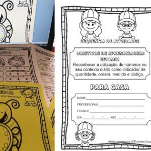 Pacote lição de casa matemática para o 1º ano