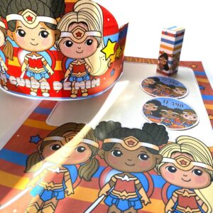 Surpreenda quem cuida de você com o Kit Dia de quem cuida de mim: moldura, porta bombom, tag e chapéu