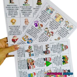 Recadinhos Natalinos para o Boletim Escolar
