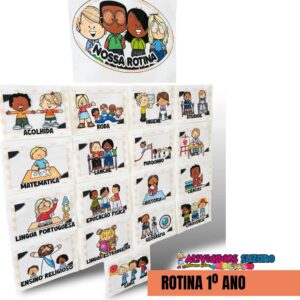 Transforme o Aprendizado no 1º Ano - Kit Exclusivo de Cartazes de Rotina!