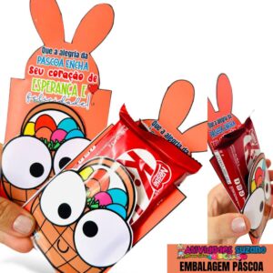 Saquinho Colorido Exclusivo para Chocolate KitKat!