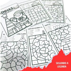 Atividades para Colorir com legenda - alfabeto