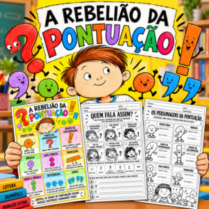 Capa da sequência didática A Rebelião da Pontuação para 3º 4º e 5º ano