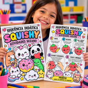Atividades Squishy para Alfabetização e Matemática - 26 Páginas