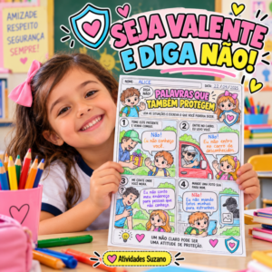 Sequência Didática Seja Valente - Autoproteção Infantil 15 Atividades